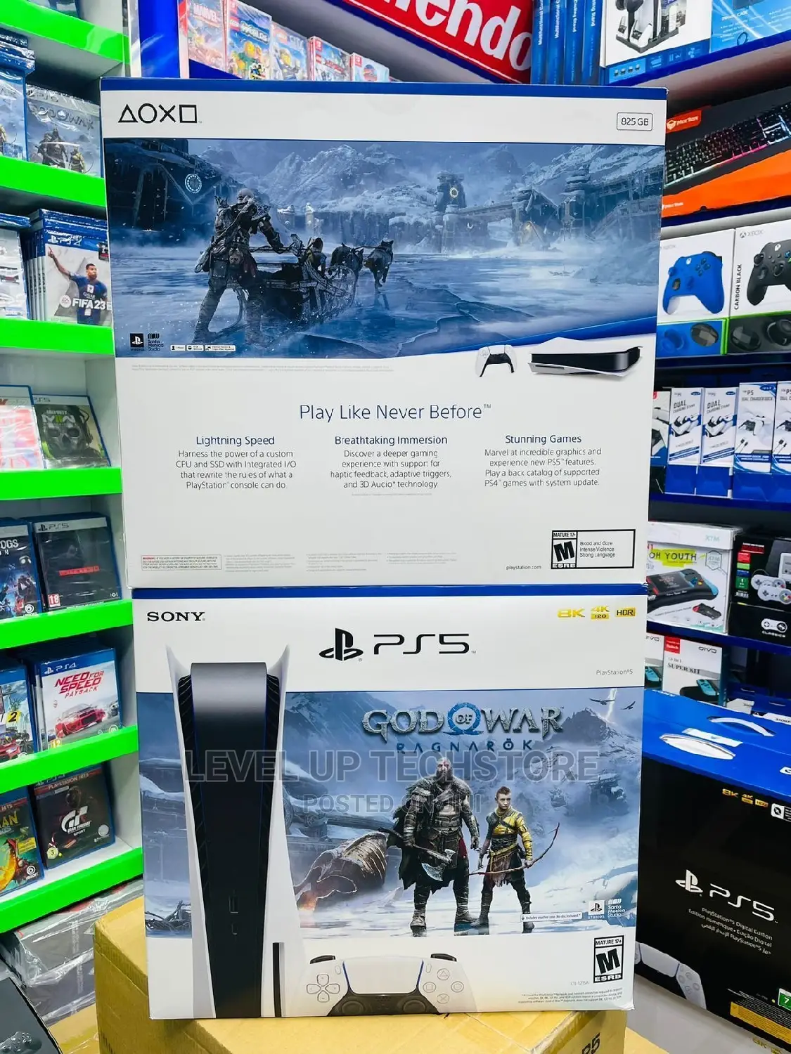 PS5 Standard 825GB God of War Ragnarok Bundle Console - New