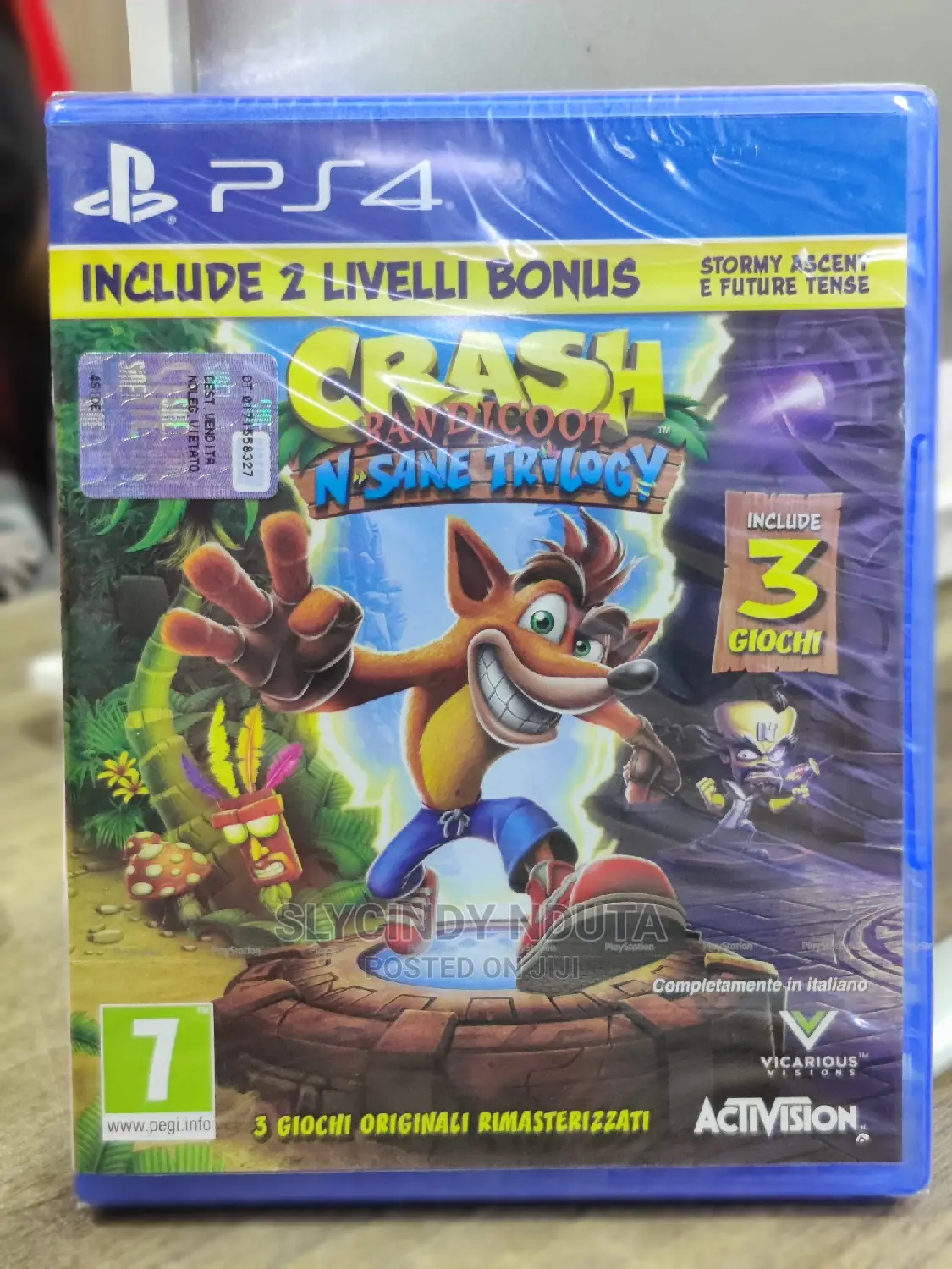 Ps4 Crash Bandicoot Nsane Trilogy 3(New)
