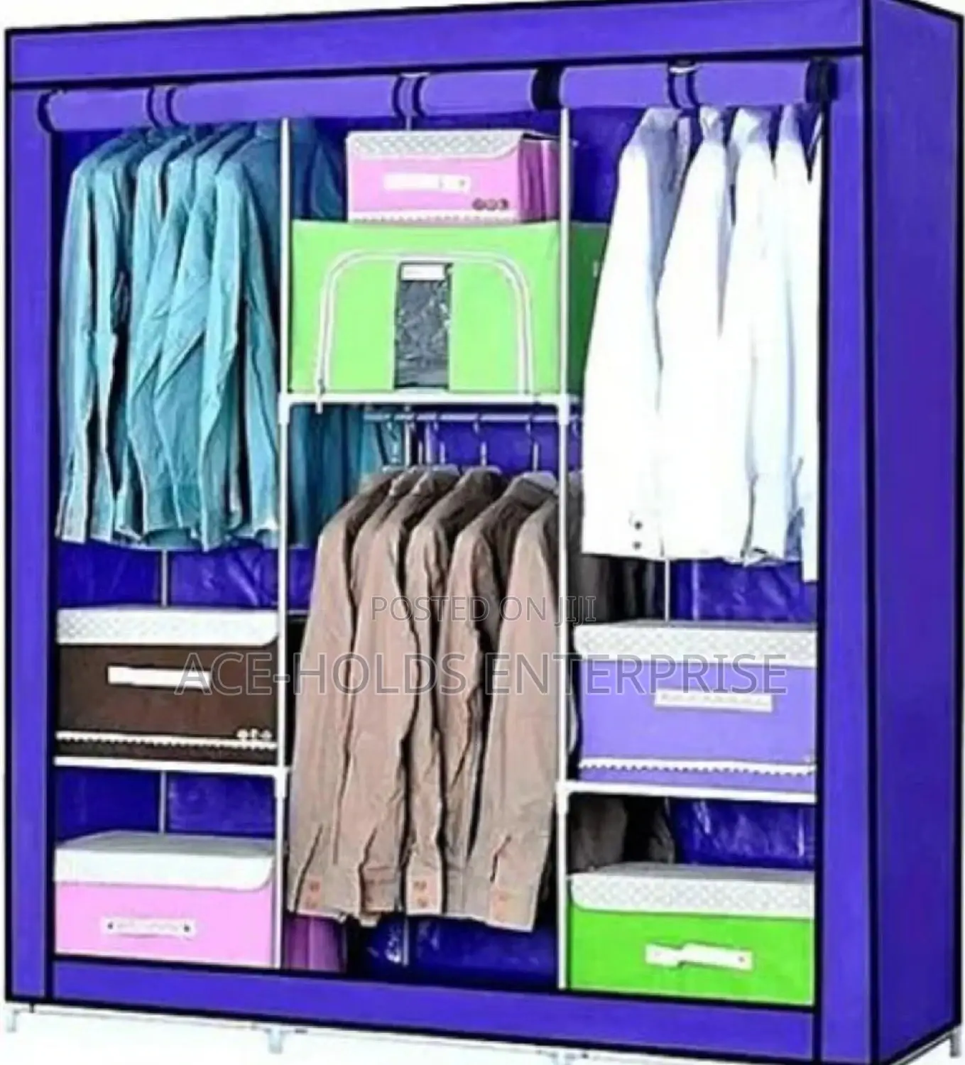 Wooden Wardrobe Portable Cloth Rack Brand New