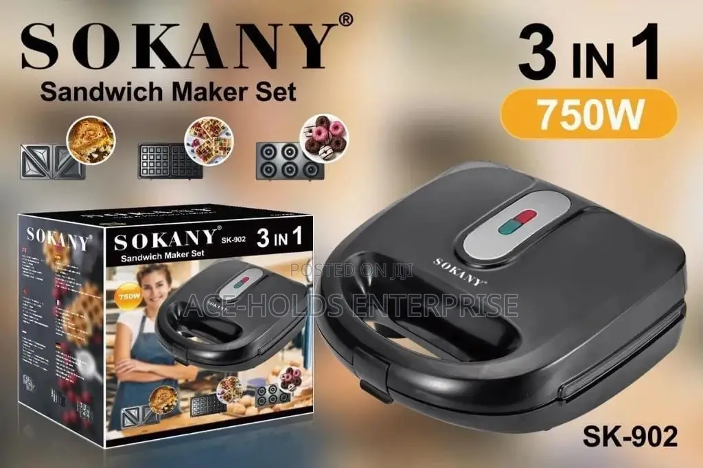 Sokany Sandwich Maker 3 in 1