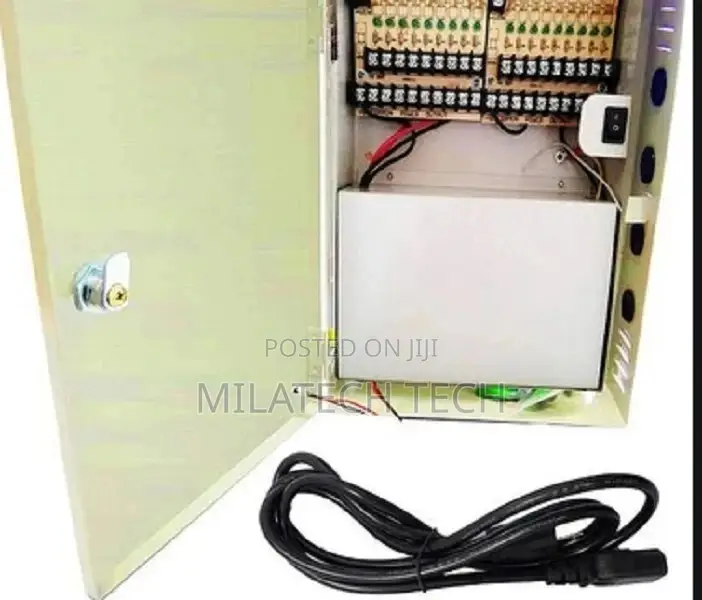 DC 12V 10AMP - Fused With Casing - CCTV Power Supply Box Camera