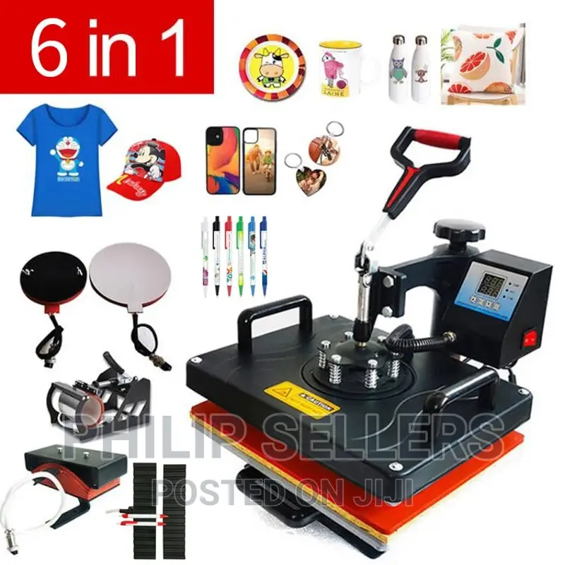 1 8 in 1 Combo Heat Press Machine A3 Heat Press Transfer Mac
