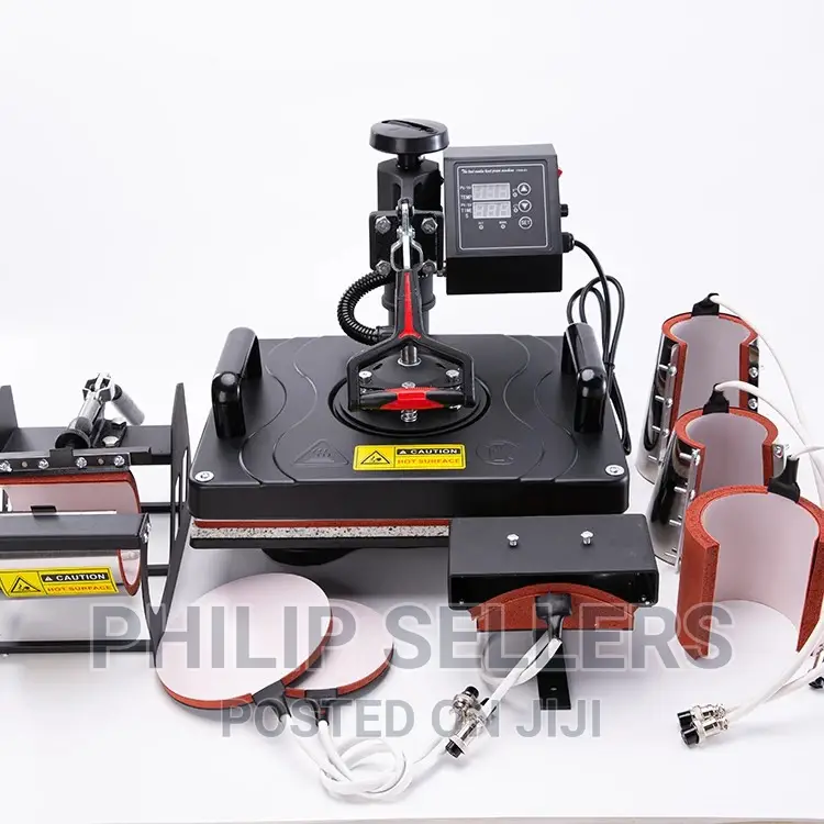 Heat Press 8 in 1 Single LCD Display Combo Heat Press Machin