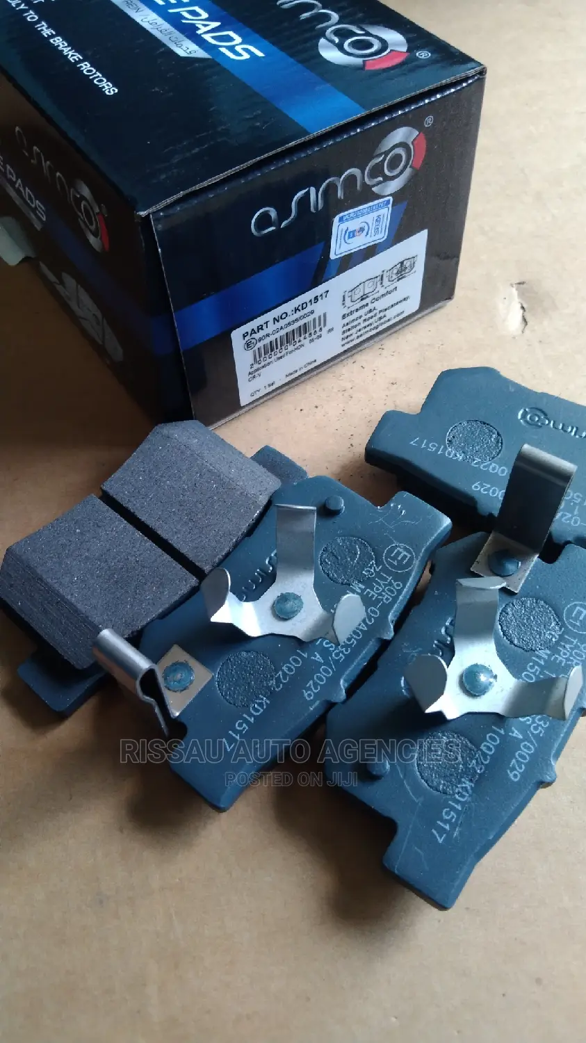 Honda Oddesy,Stepwagon Rear Asimco Brake Pads KD1517