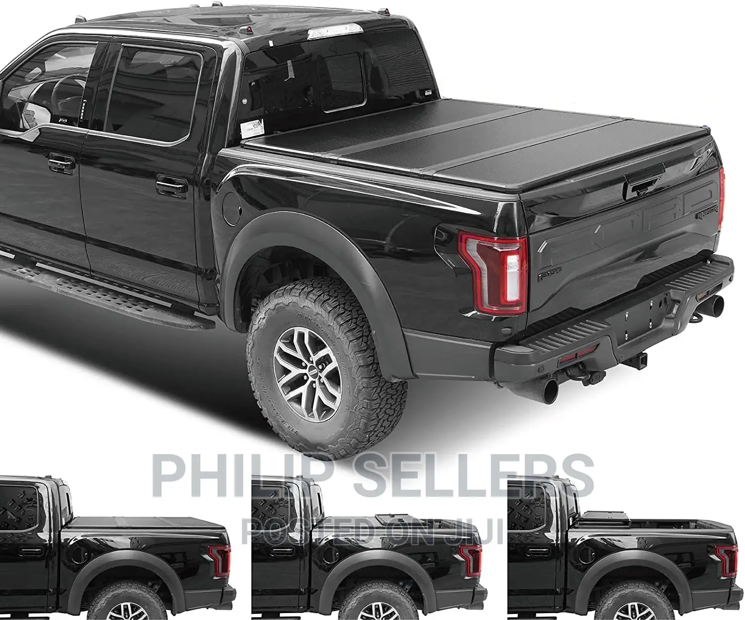 Ruck Bed Cover For Trucks Replacement Black Hard Tri-fold To