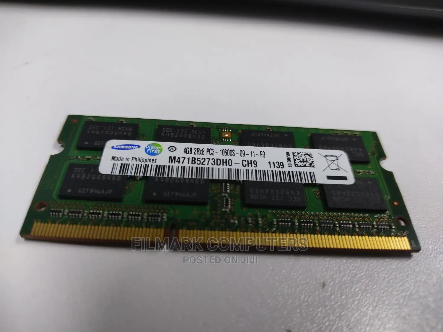 Samsung 4GB Pc3-10600s DDR3 1333 Laptop Memory