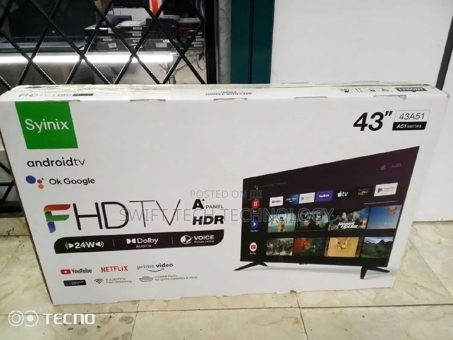 Synix 43 Smart Android Tv (New)