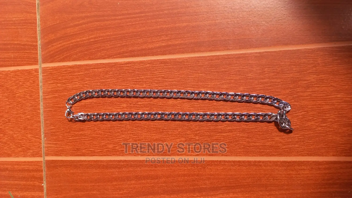 Men Silver Chain Necklace Curb Stainless Steel