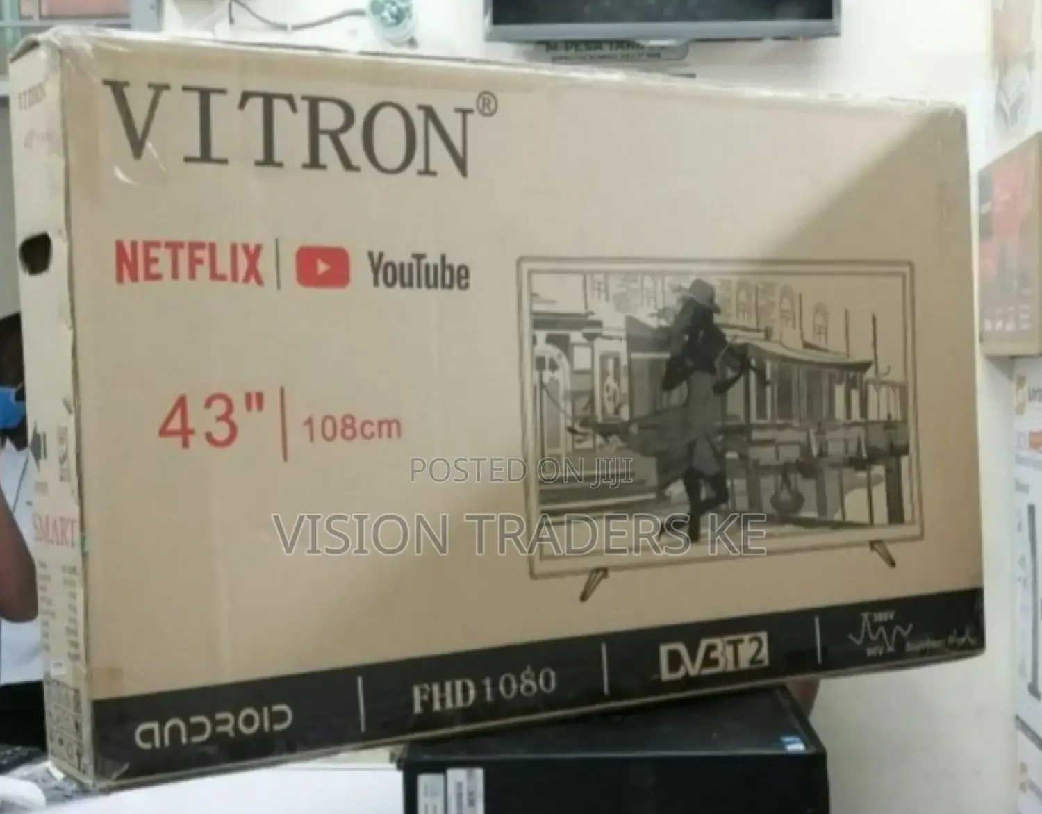 Frameless Smart Android TV 43inches