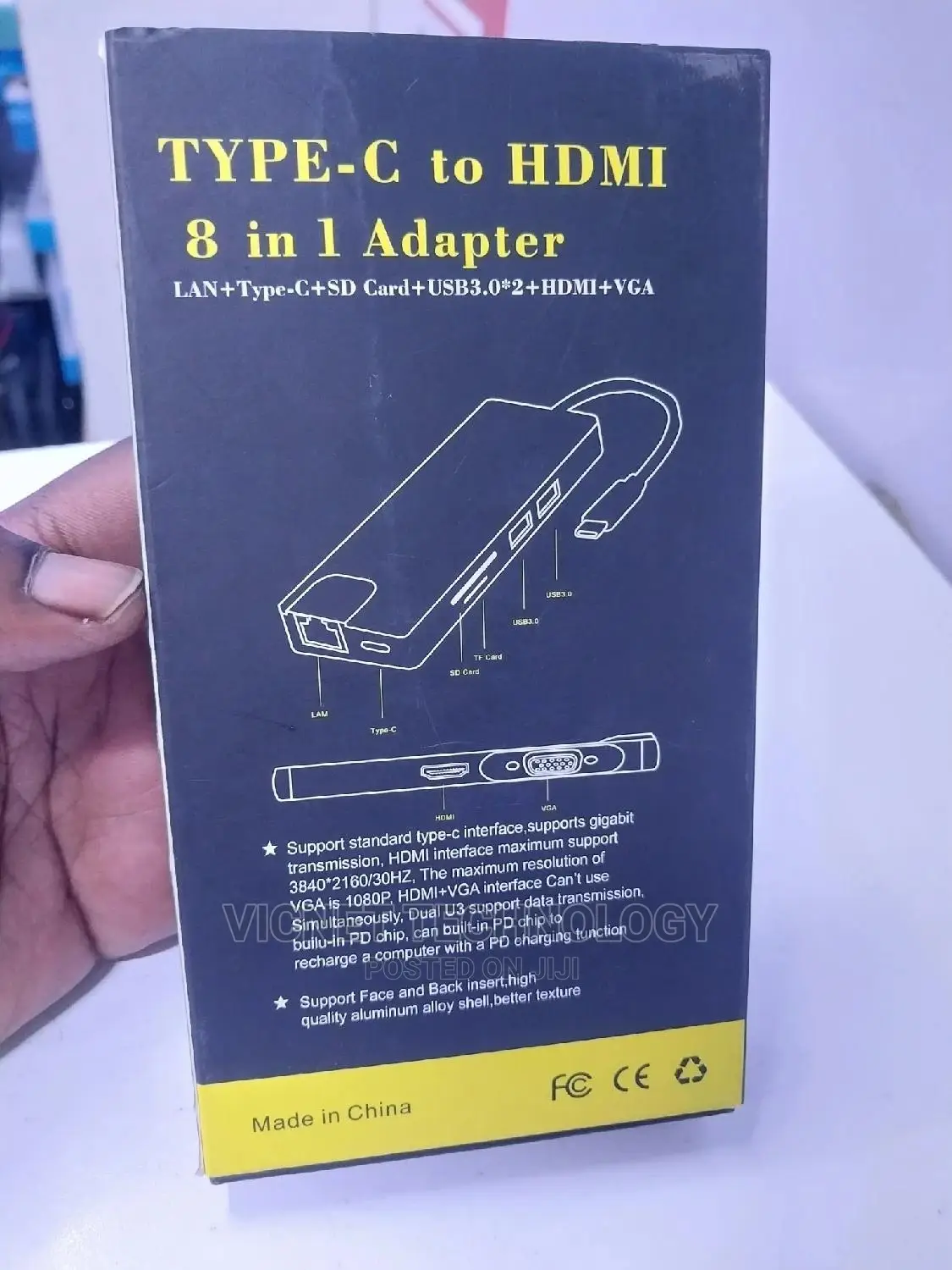 11 in 1 Macbook Usb C Hub With Hdmi,Vga,Sd, Lan,Usb 3.0 Etc
