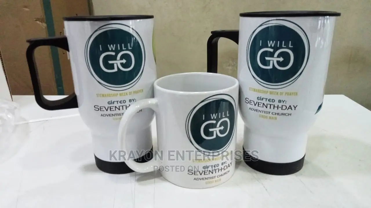 White Thermal Mug/Plain Mug