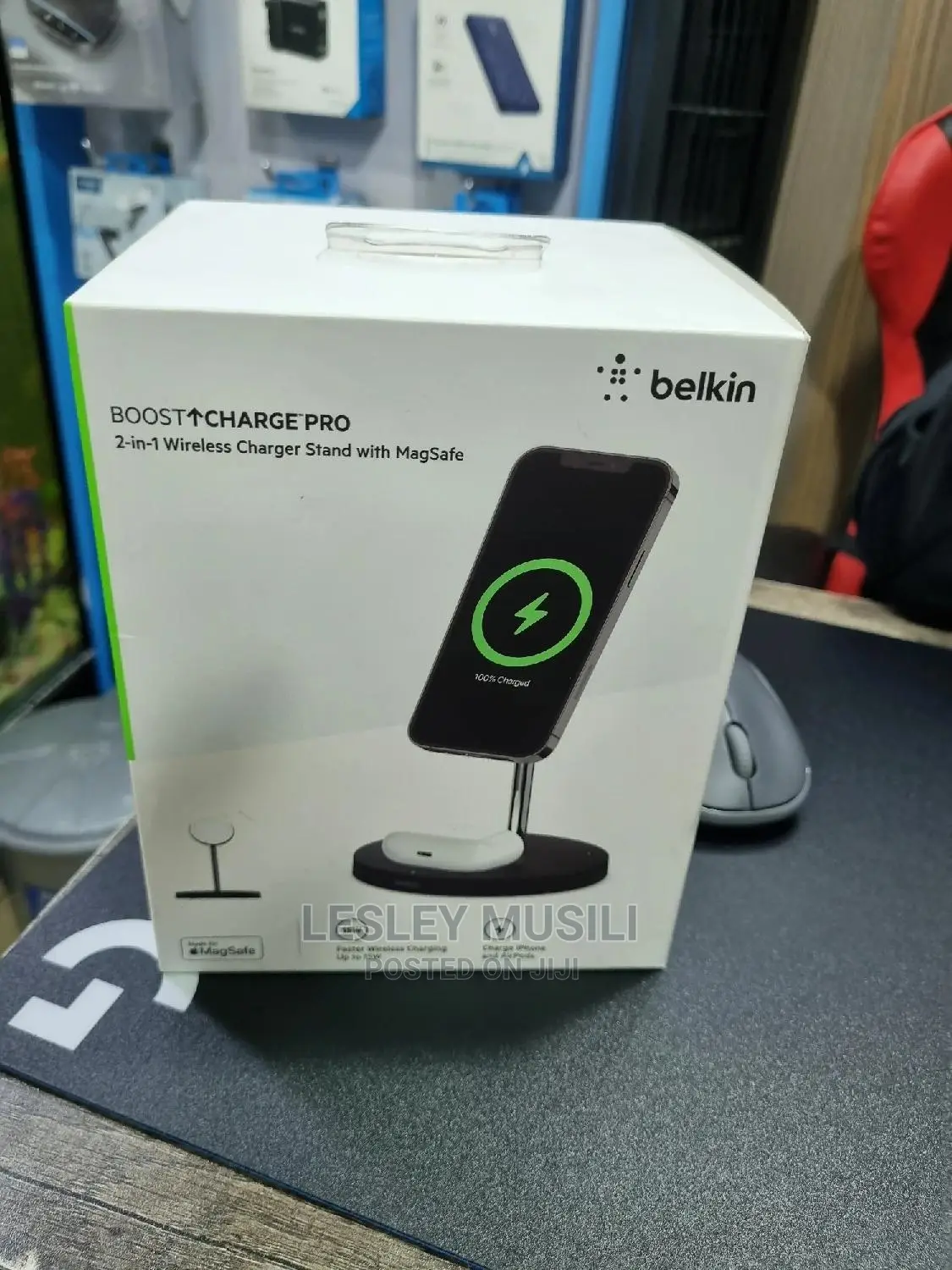 Belkin BOOST CHARGER PRO 2-in-1 Wirelesschargerstand/Magsafe