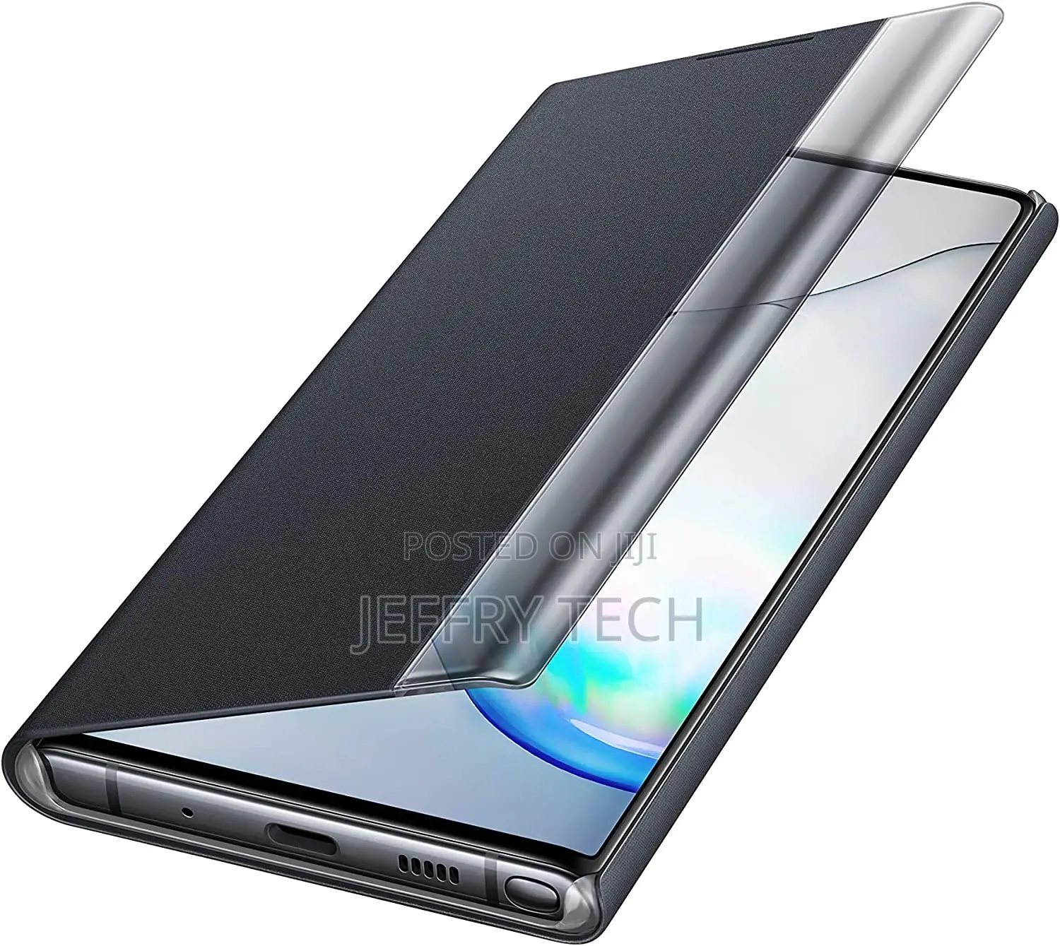 SAMSUNG Original Galaxy Note 10 Clear View Cover Case - Blac