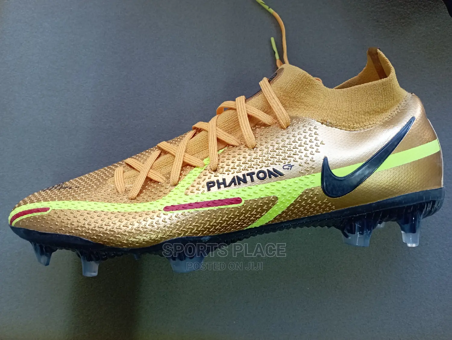 New Nike Gold Phantom GT 2 Elite -Football Cleatss