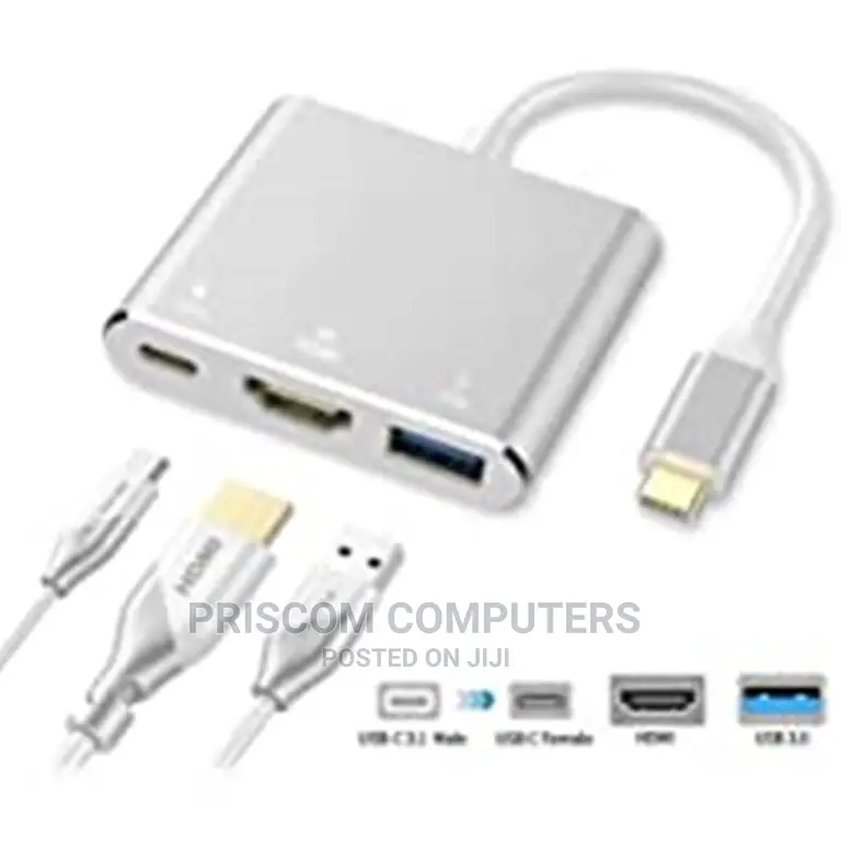 HDTV Male to Female Type C to HDMI Converter 3 in 1 Type