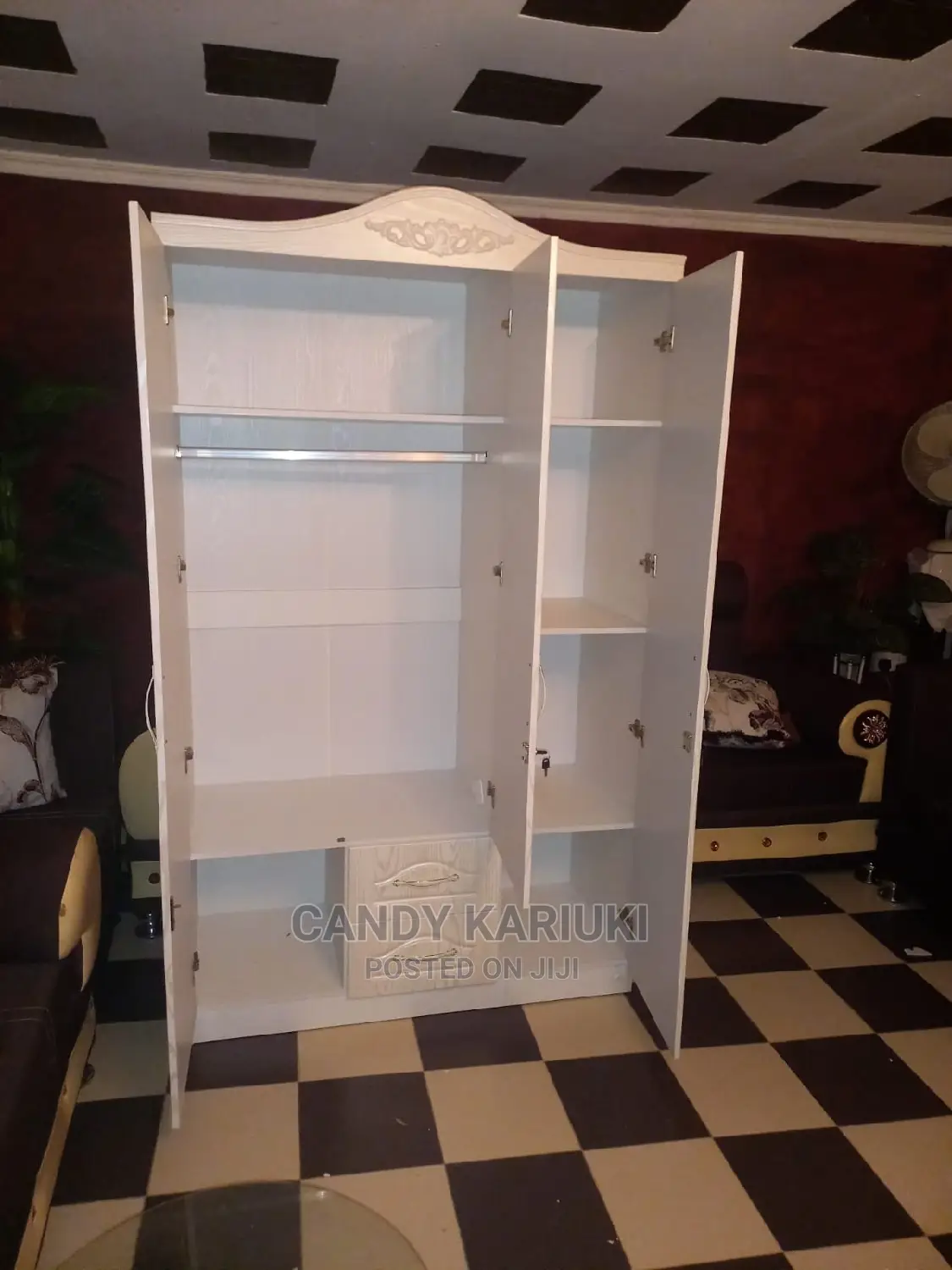 Spacious 3 Door Closet