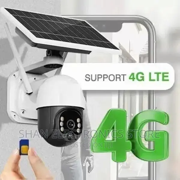 Striking 360 Degrees Solar Powered PTZ Camera With Sim Slot