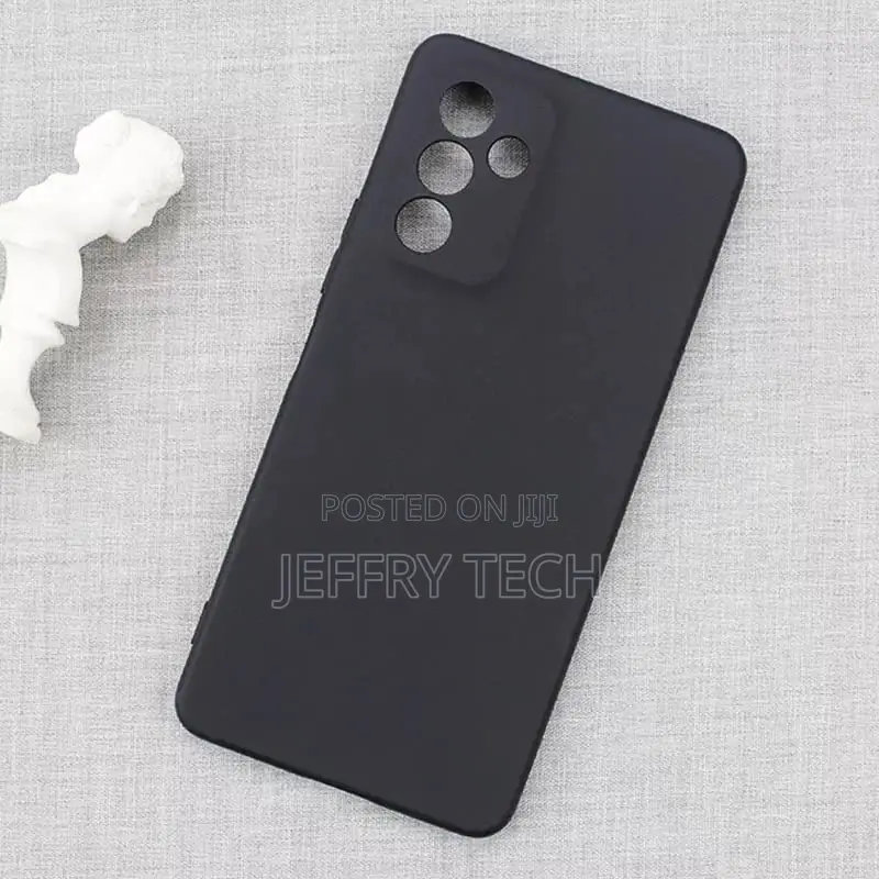 Silicon Back Cover Case for Samsung Galaxy F13 - {Black}