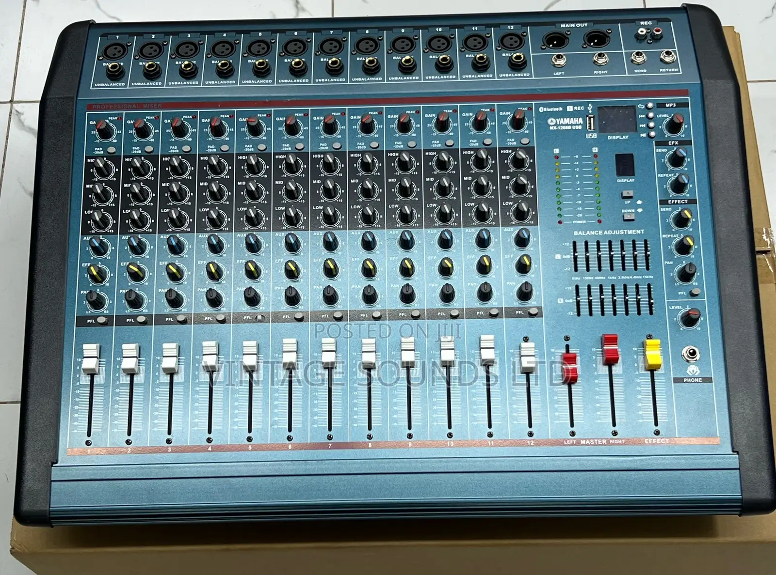 Yamaha Mx1204d 12ch Usb Bluetooth Powered Mixer 12 Channel