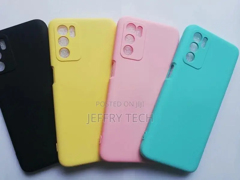 Oppo A16 Soft Touch Silicone Black Case