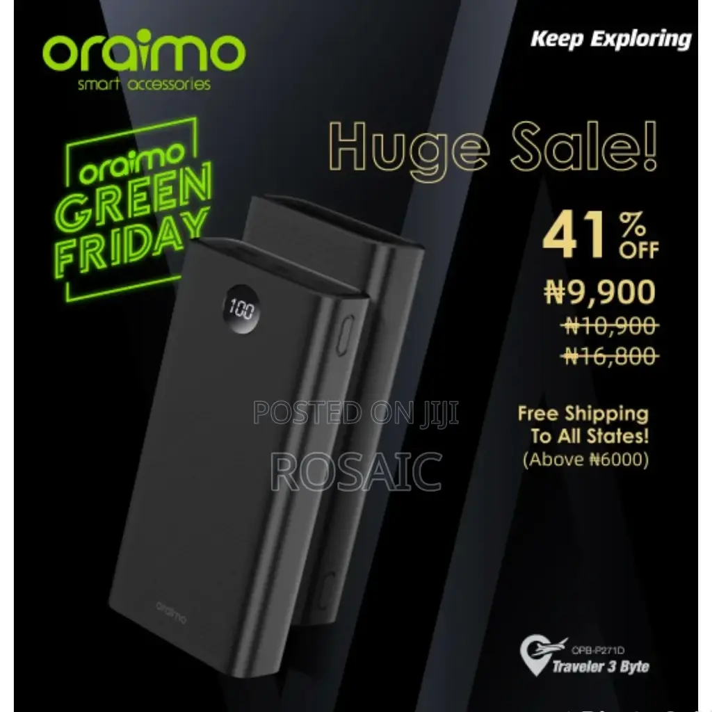 Oraimo Power Bank 27000mah P271D