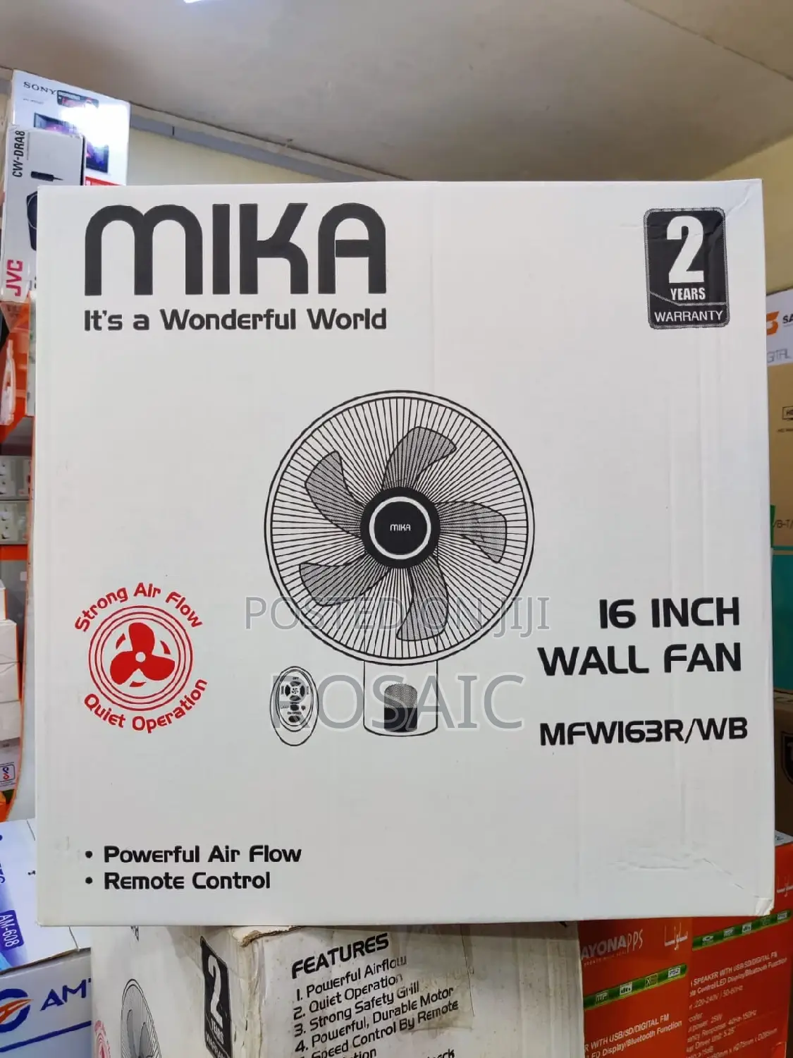 Mika 16 Inches Wall Fan
