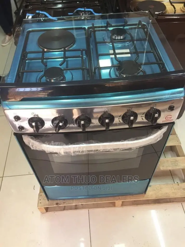 3 Gas Burners 1 Electric Hot Plate Electric Oven 60*65