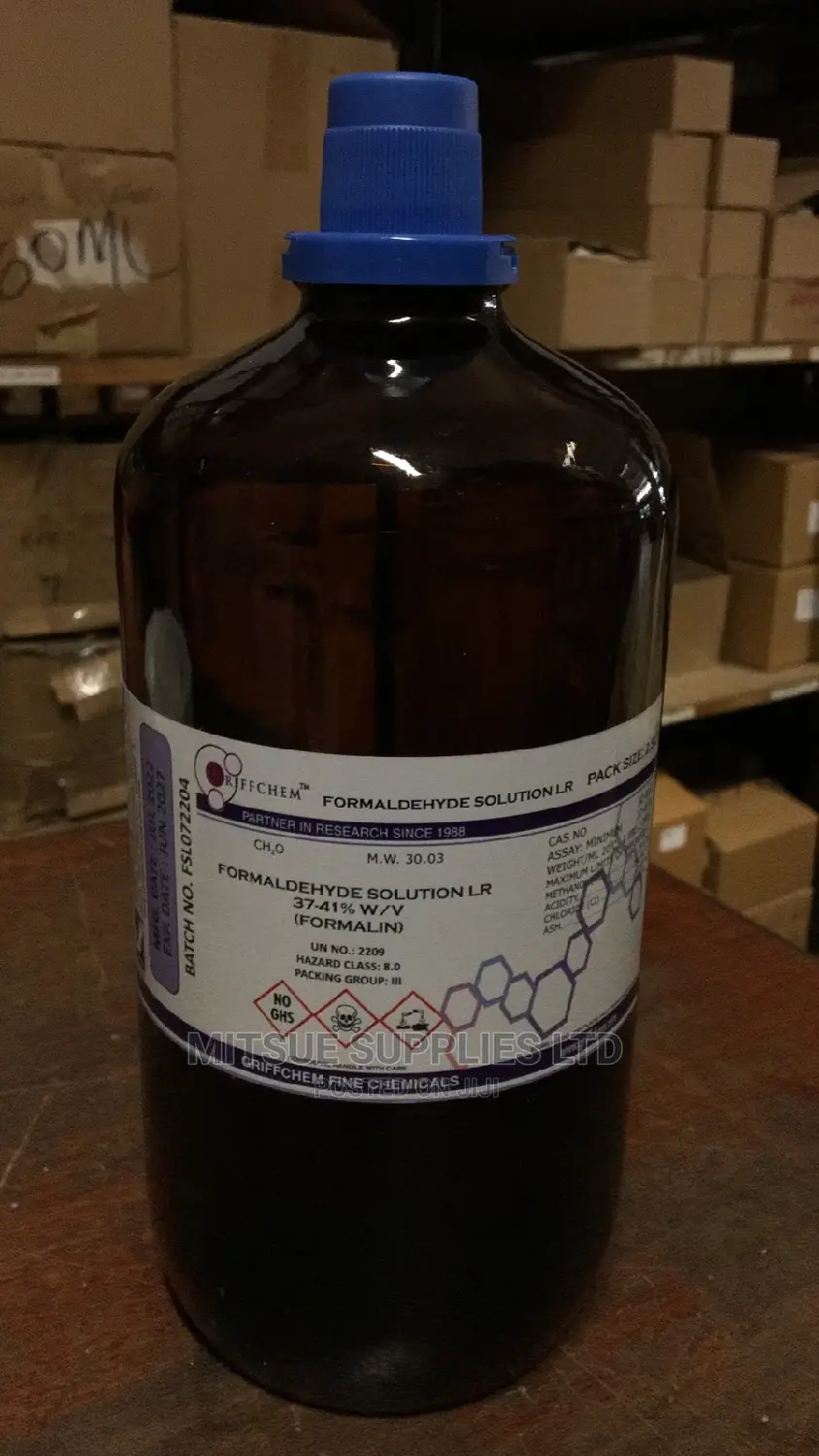 Formaldehyde Solution 37-41% (Formalin) 2.5L Griffchem