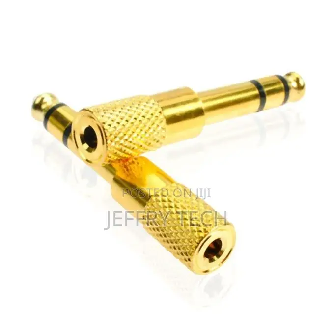 Mini 6.5mm Male to 3.5mm Female Jack Audio Adapter Plug-