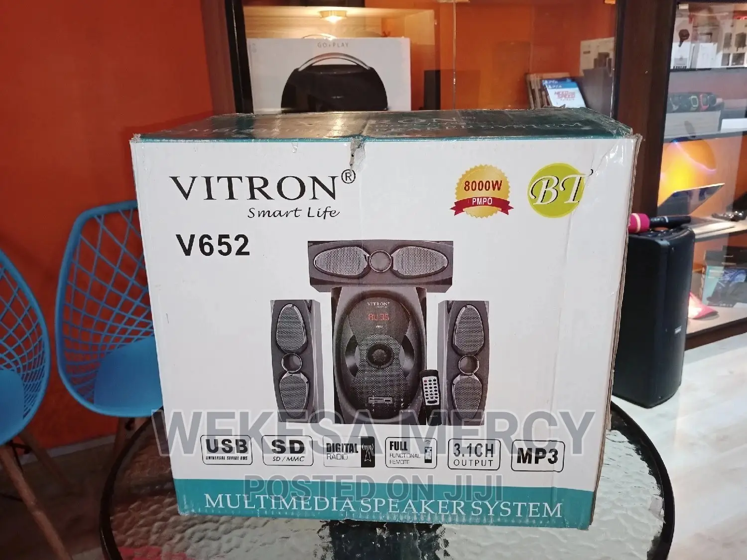 Vitron V652 Subwoofer System 3.1ch Bt/Fm 8000w Pmpo