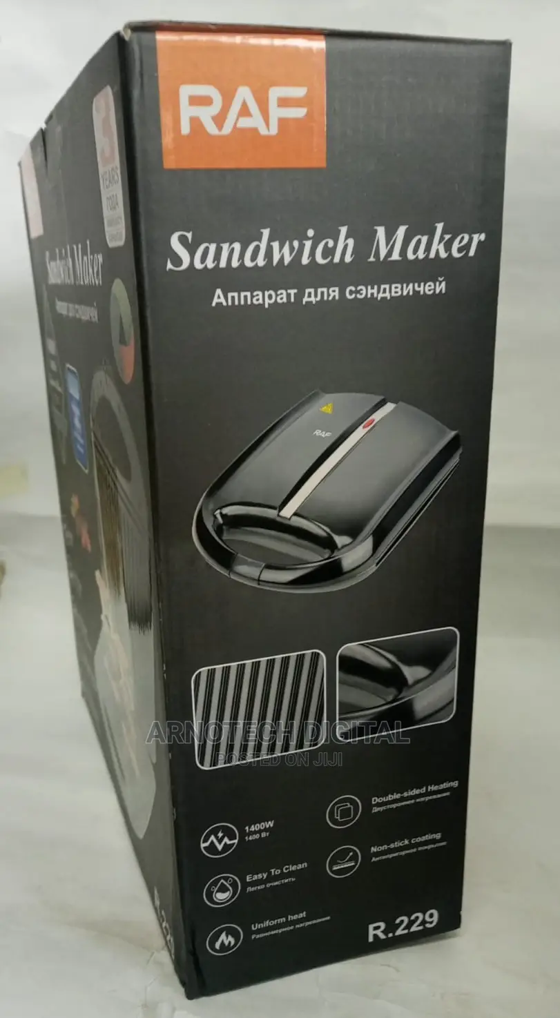 Raf 1400w Duo Sided Heating Sandwich Maker