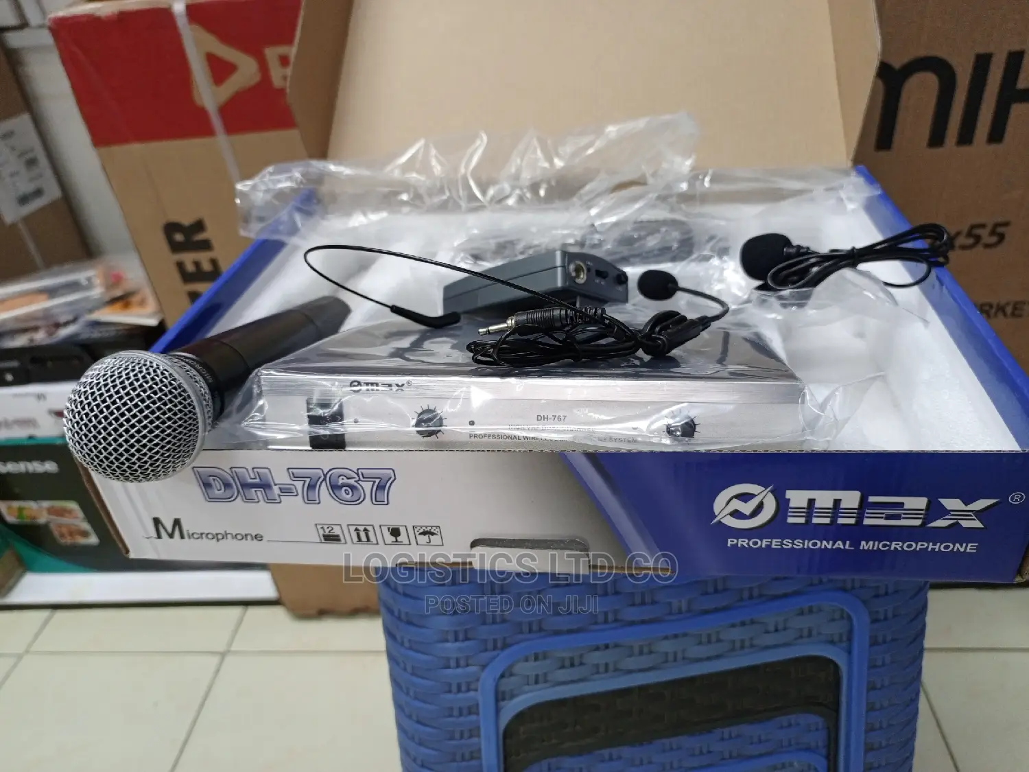 Max Dual 3in1 UHF Wireless Microphone System DH-767