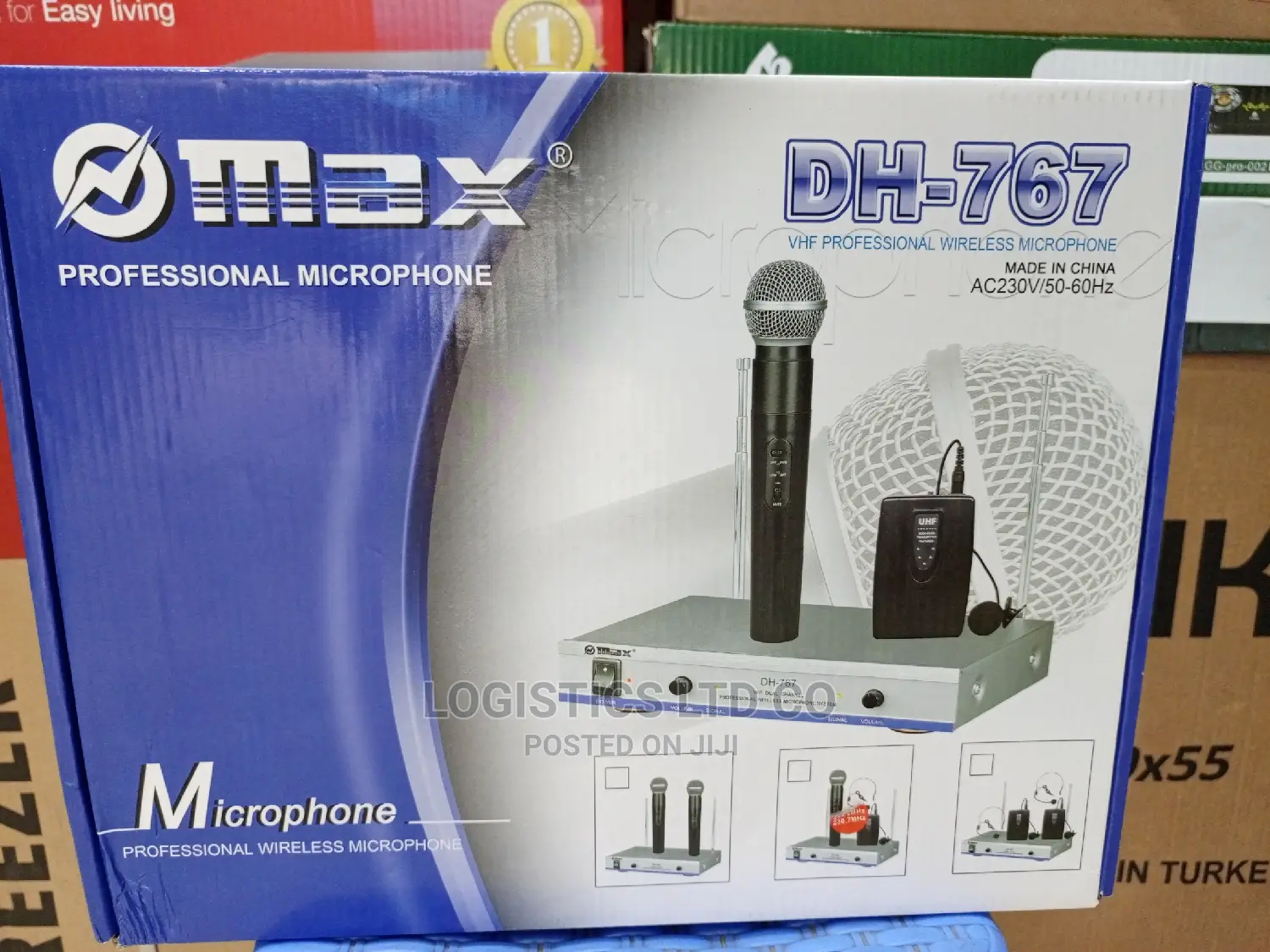 Max Dual 3in1 UHF Wireless Microphone System DH-767