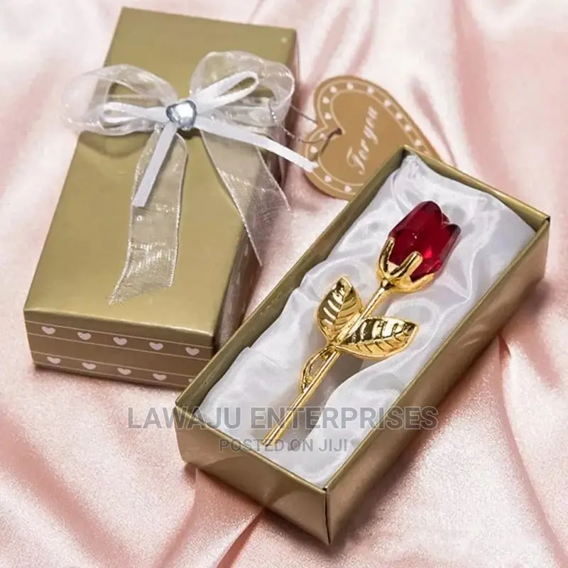 Valentine's Day Gift Crystal Glass Rose Flower