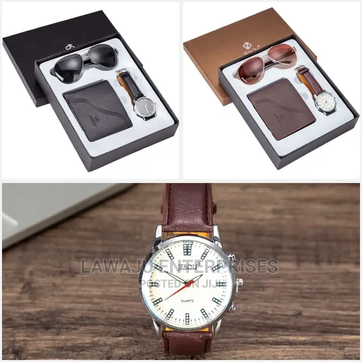Valentine Exquisite Gift for Men Watch Wallet Sunglasses Set