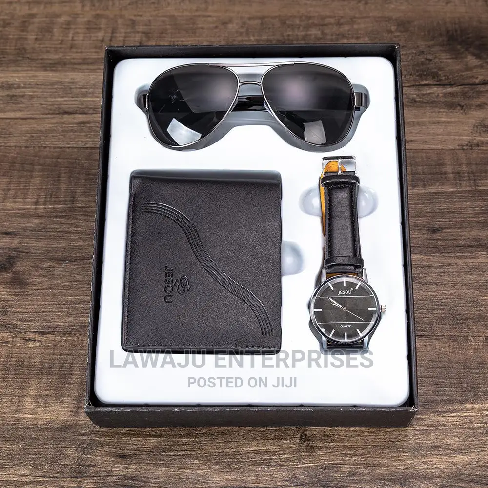 Valentine Exquisite Gift for Men Watch Wallet Sunglasses Set