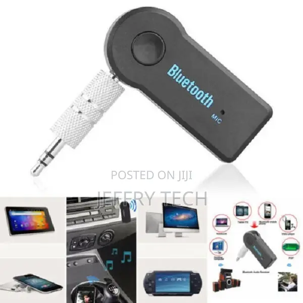Portable 3.5mm Streaming Car A2DP Wireless Bluetooth AUX Aud