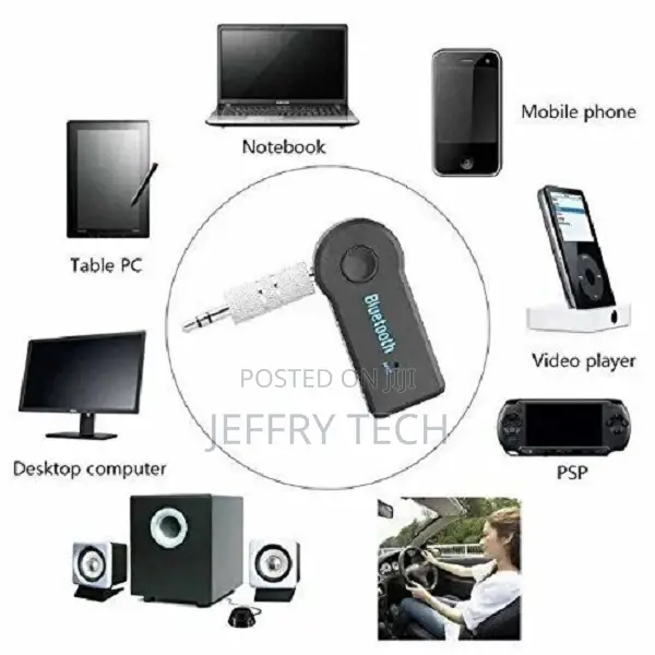Portable 3.5mm Streaming Car A2DP Wireless Bluetooth AUX Aud