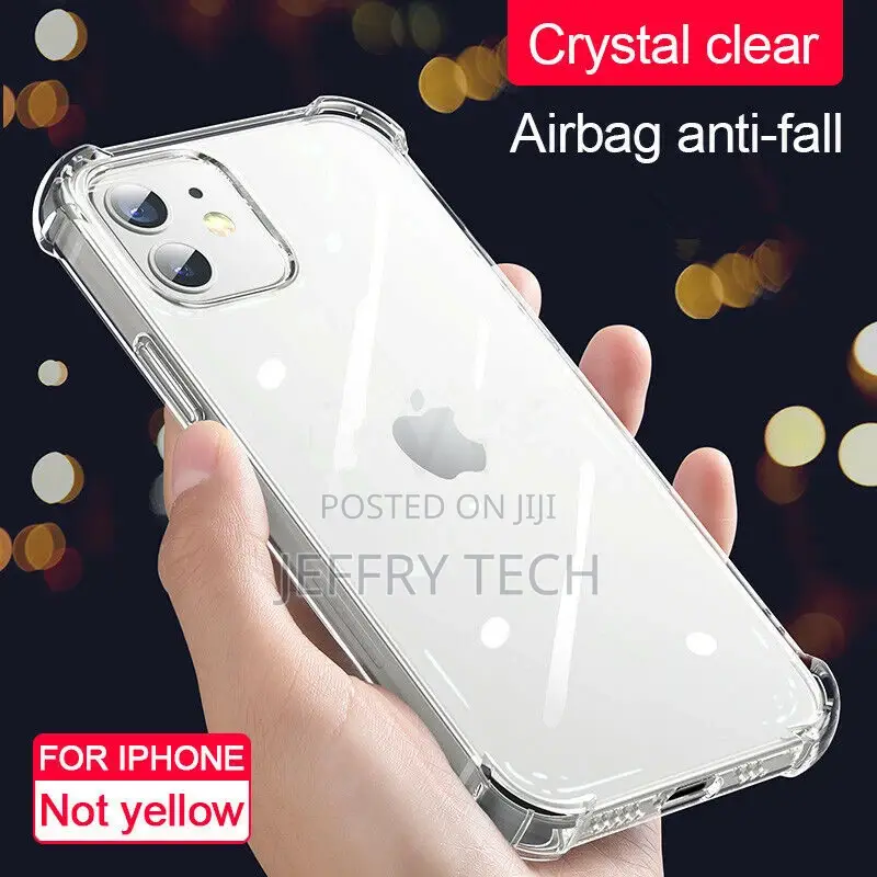 Shockproof Transparent Silicone Phone Case for iPhone 14 13