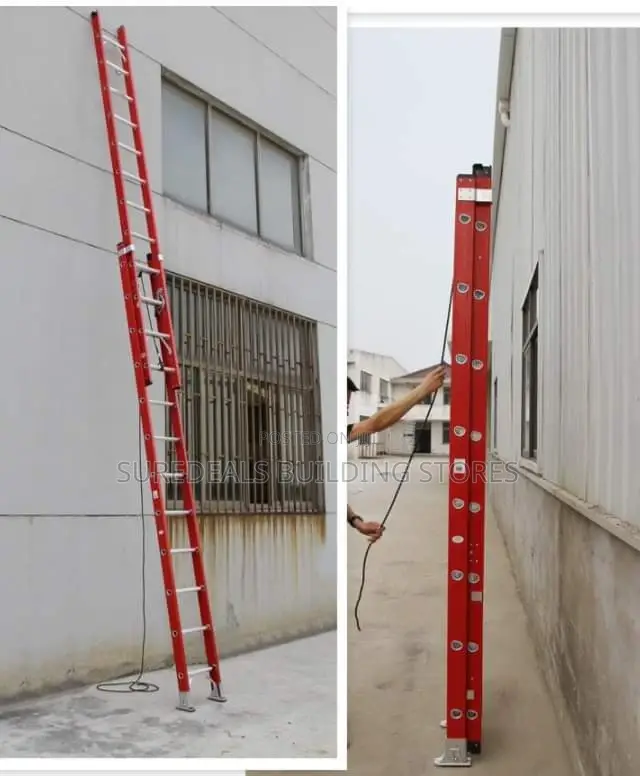 Fibreglass Extension Ladder-Fibre Extension Ladder-2*10steps