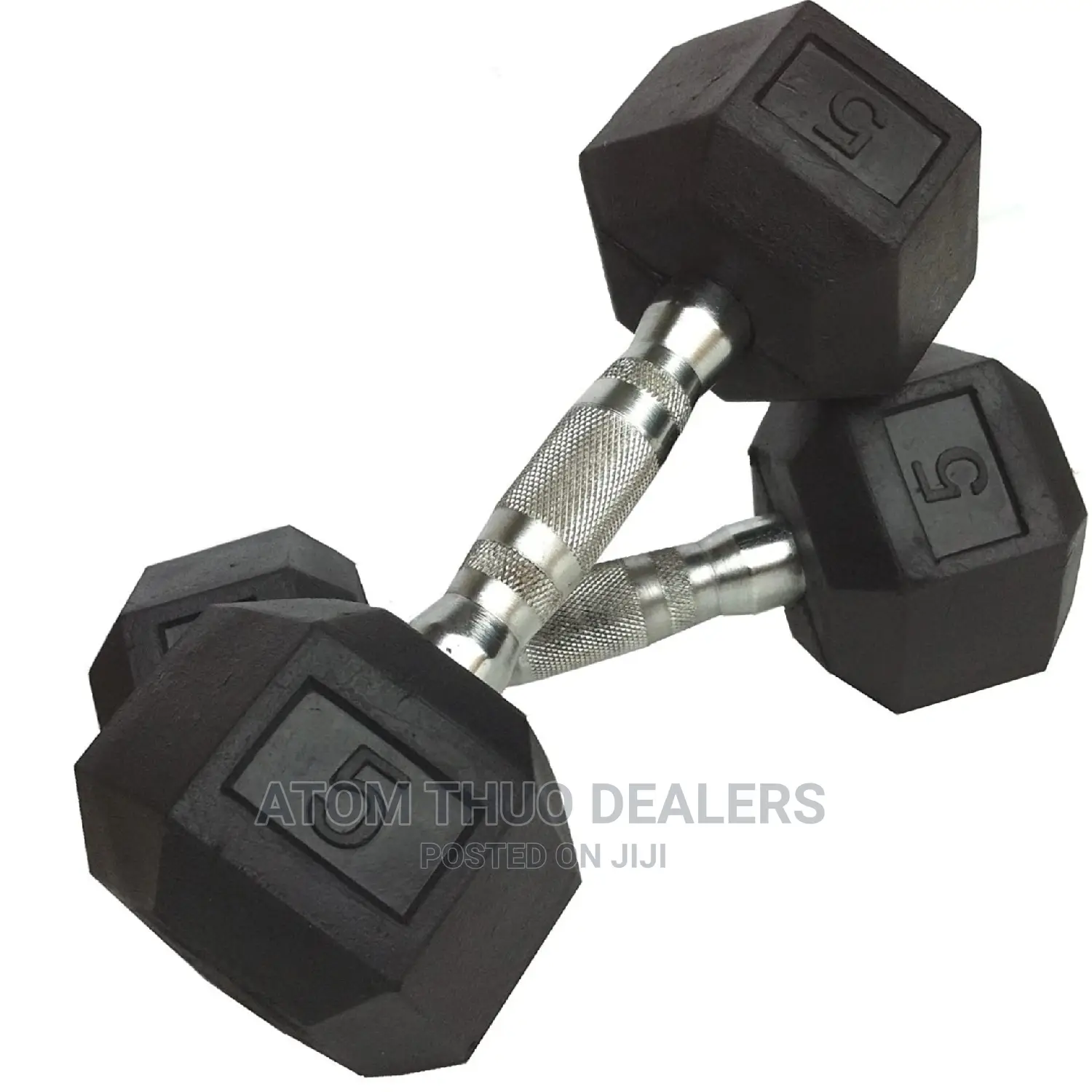 5 Kg Hexagonal Dumbbells