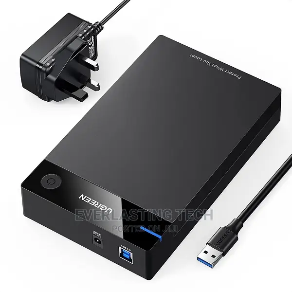 UGREEN USB 3.0 3.5"/2.5" Hard Drive Enclosure With UK Power