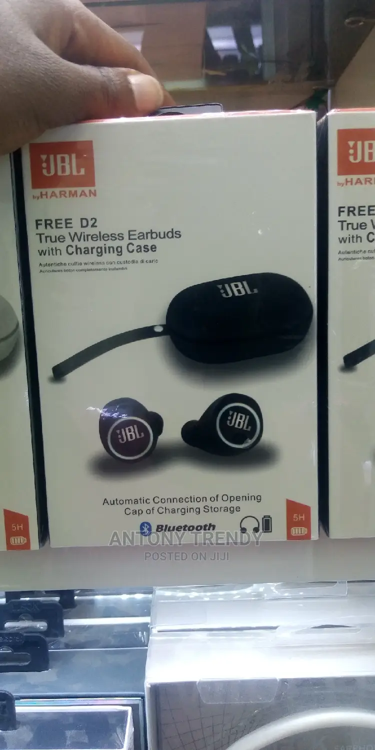 JBL Free Wireless in Ear Headphones (Black and White)