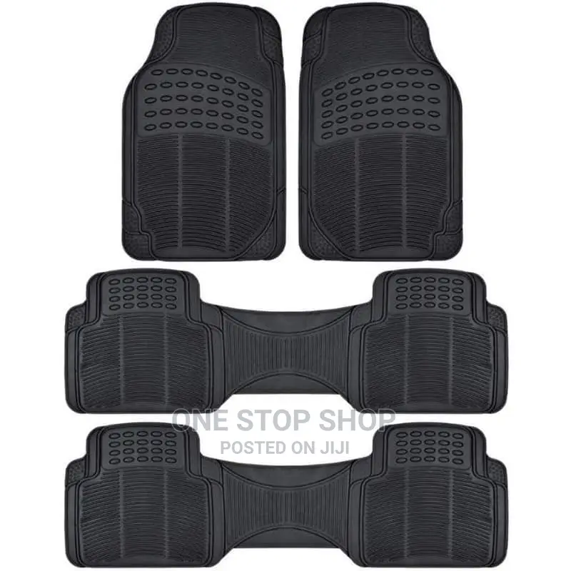 7 Seater Black Flat Mats