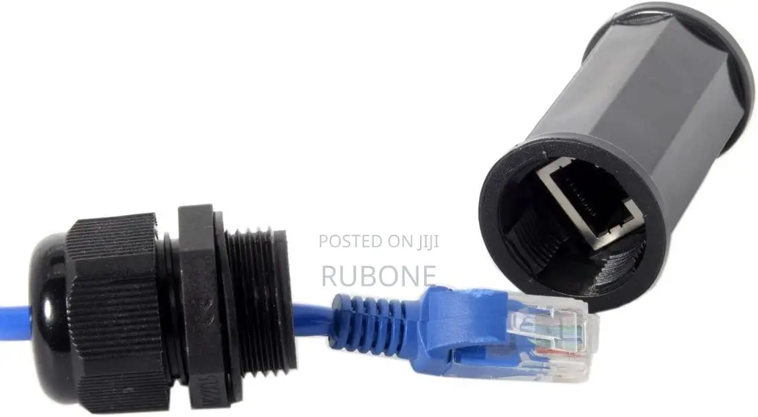Locking Waterproof CAT6 RJ45 Female to Female LAN Ethernet N