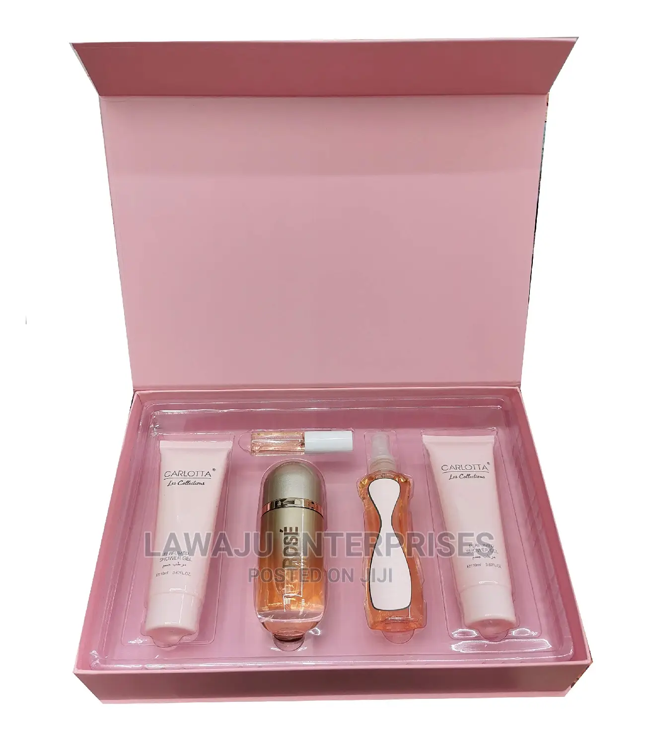 Rose Vip Perfume by Carlotta 5 PCS Combo Gift Set for Women
