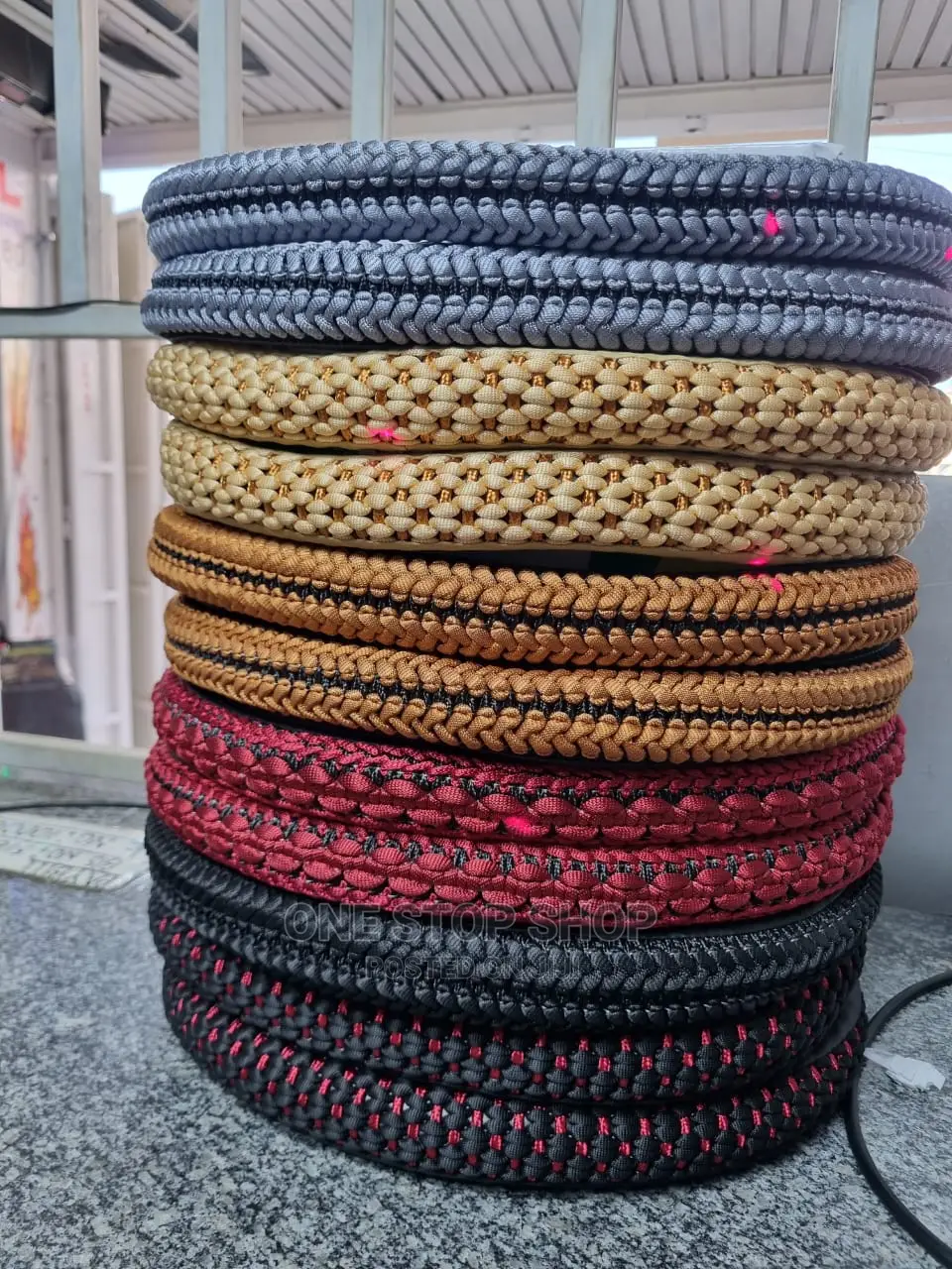 Different Colors Thread Universal Fit Steering Wheel Cover