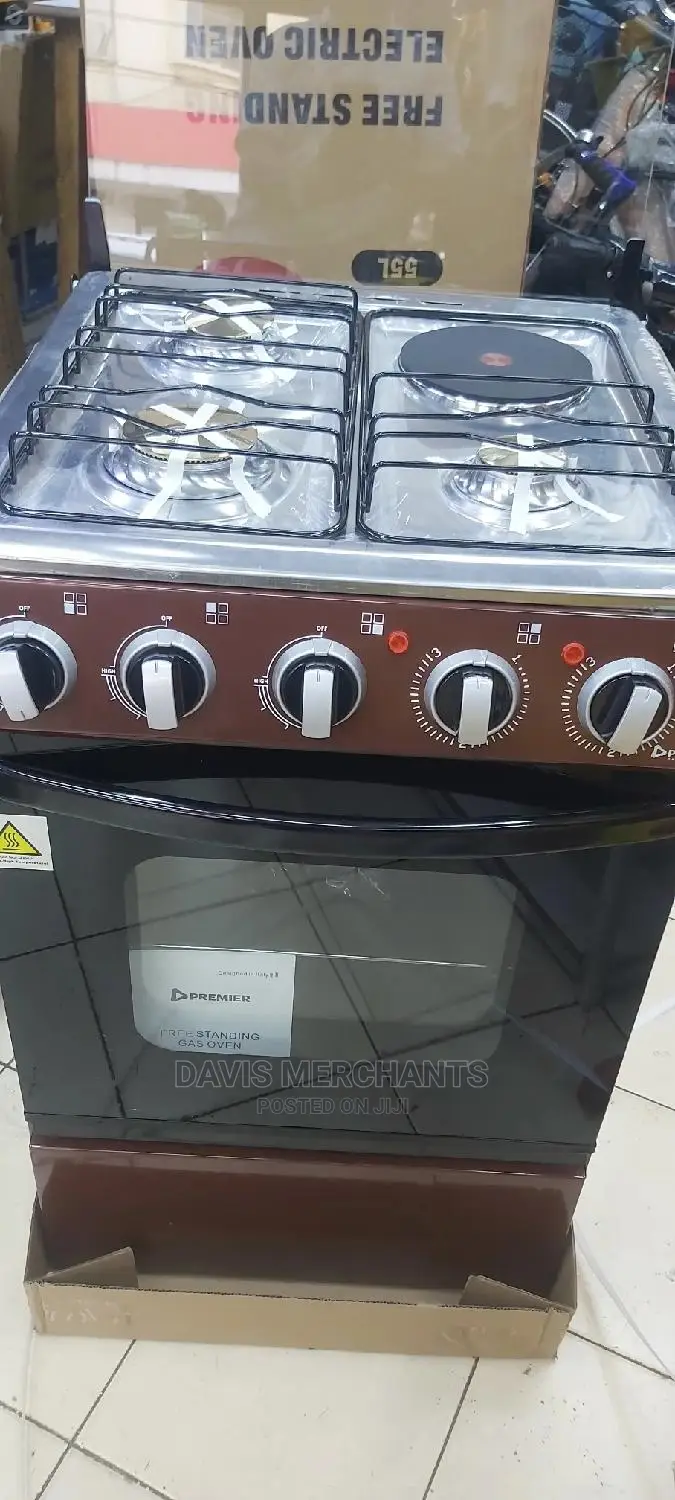 Cooker With Gas, Oven and Electric Plate