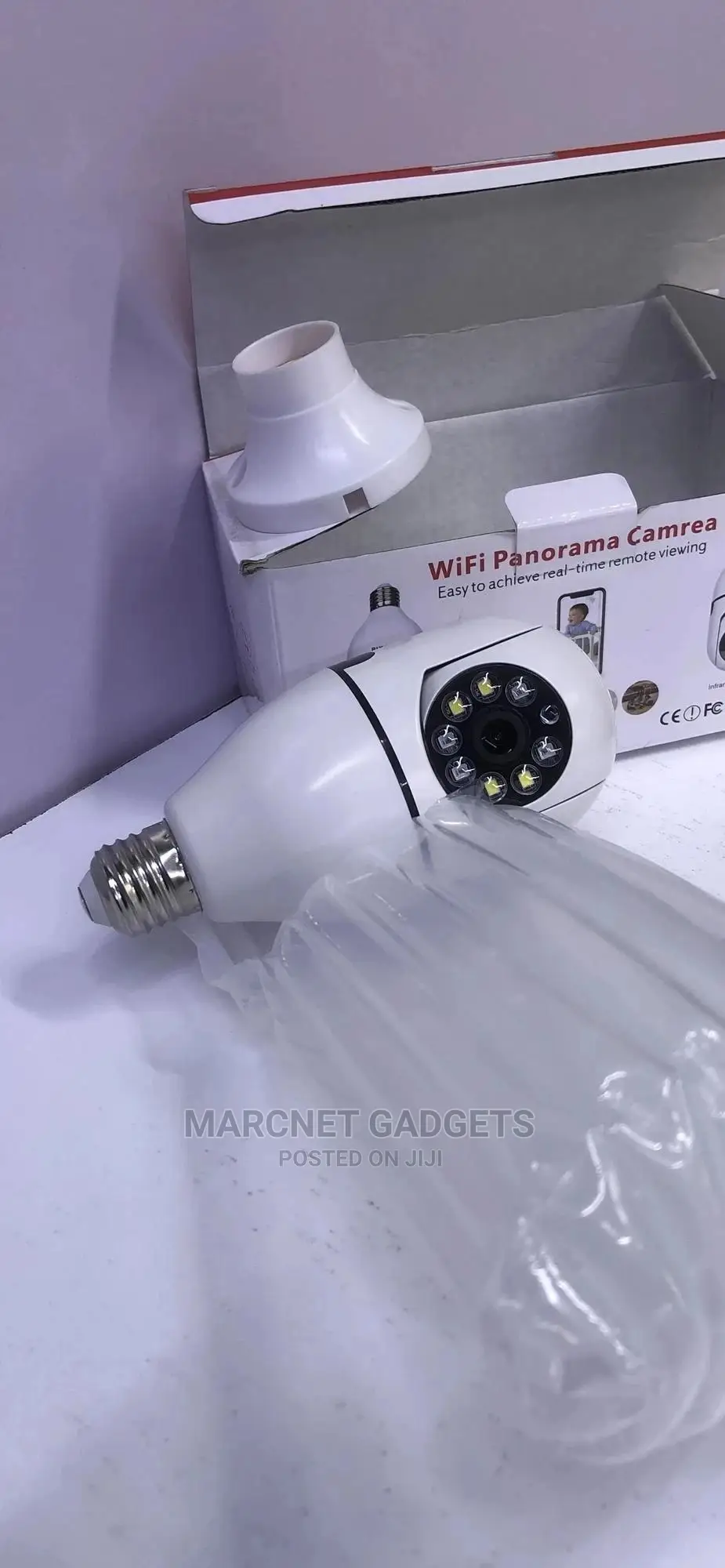 PTZ Wireless Security Surveillance Bulb Camera