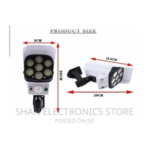 Solar Powered Dummy CCTV Monitoring Lights